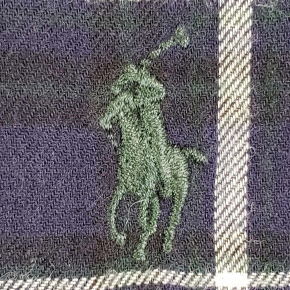 Polo Ralph Lauren Oxford Shirt Men's Size Small Blue Plaid LS Blaire Button Down - Picture 5 of 12